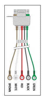 Telemetry Cable - 5 Lead Snap  KEB018